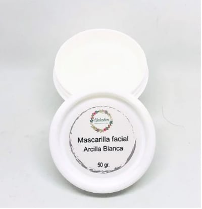 Mascarilla Facial De Arcilla Blanca 50 Ml Llakolen